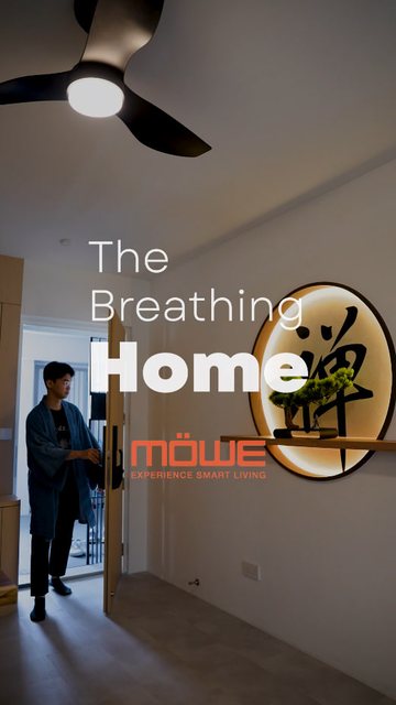 Video frame: a smart home video titled The Breathing Home